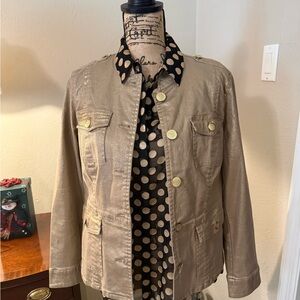 Chico's Metallic Gold Jacket